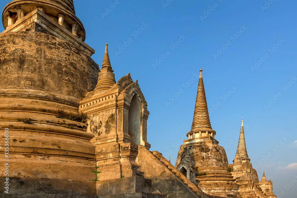 Stupas of Wat Si Sanphet, Ayutthaya, Thailand