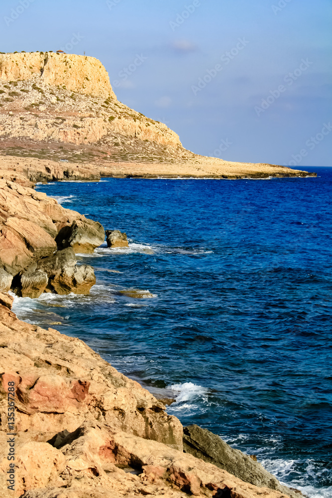 Obraz premium beautiful views of the coastline. Cyprus