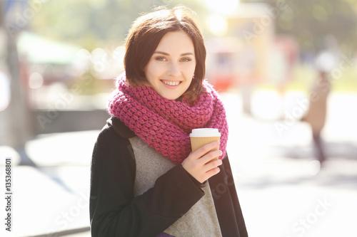 Beautiful young woman with ...