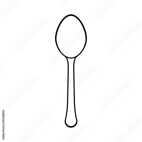 figure spoon icon image design  vector illustration