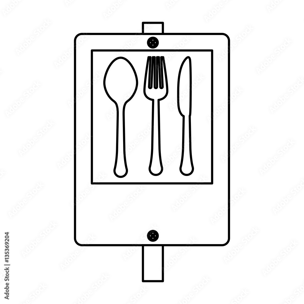 figure signal restaurant near icon design, vector illustration figure signal restaurant near icon design, vector illustration