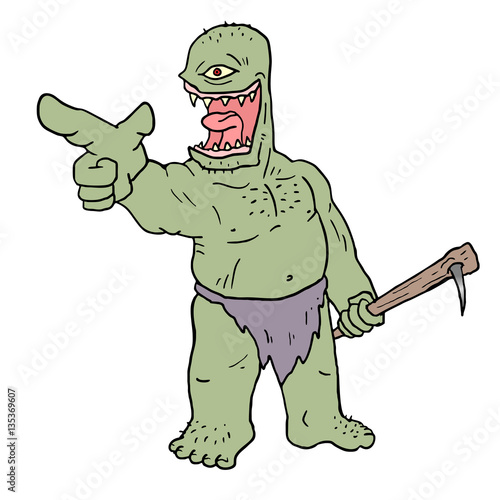 strong ogre illustration