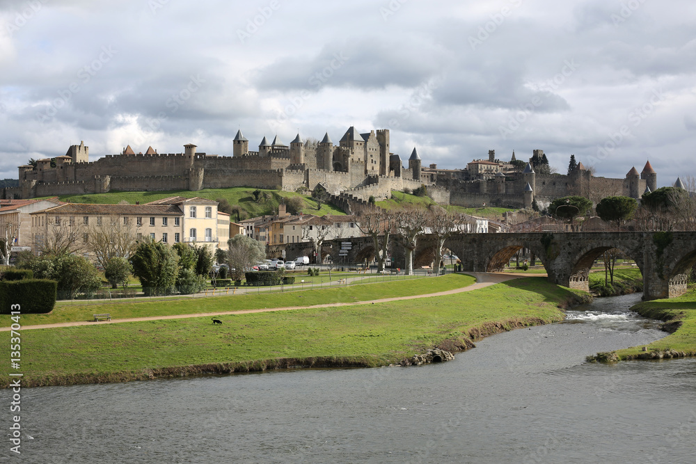 Medieval Carcassonne in France