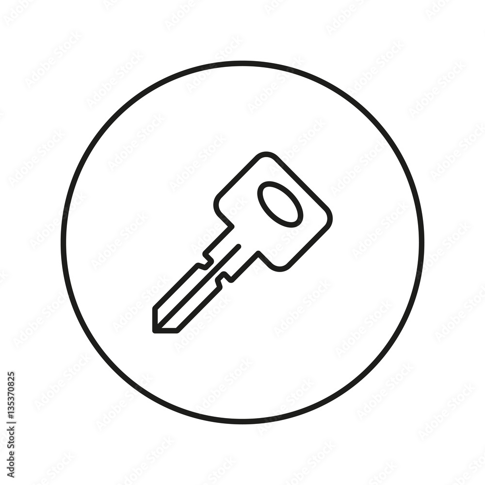 Key icon. Line Key icon. Line