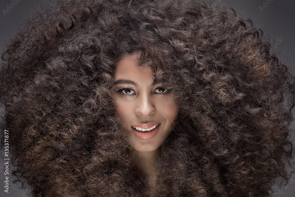 Beauty portrait of african girl. Beauty portrait of african girl.
