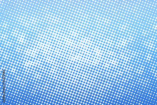 Abstract white and blue texture halftone background
