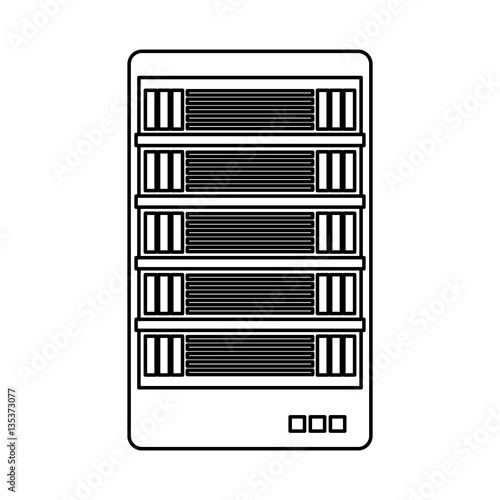 figure web hosting related icons image vector illustration design