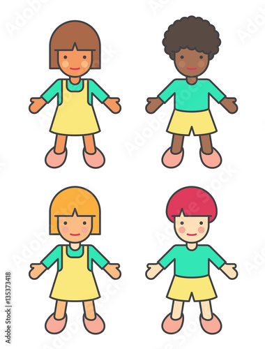Children Of Different Ethnicity
