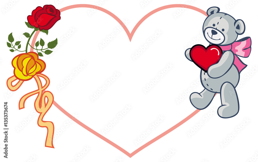 red bear clipart
