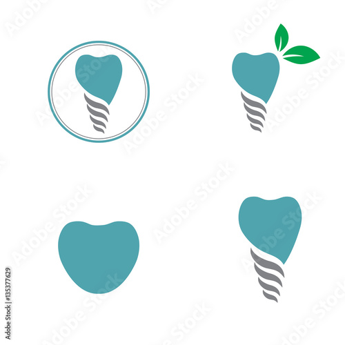 Dental Tooth Logo Set