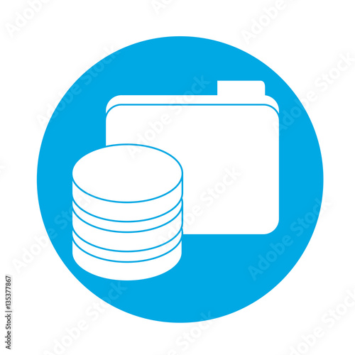 data center storage two tone button  icon image vector illustration design 