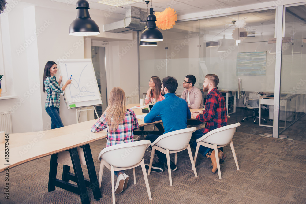 Successful young businesspeople having meeting in modern office Successful young businesspeople having meeting in modern office