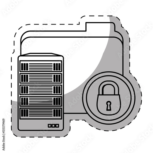 web hosting related icons image vector illustration design