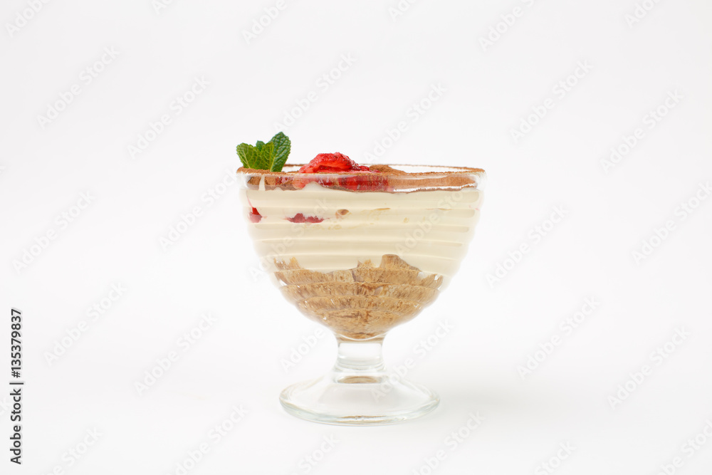 beautiful dessert on a white background
beautiful dessert on a white background