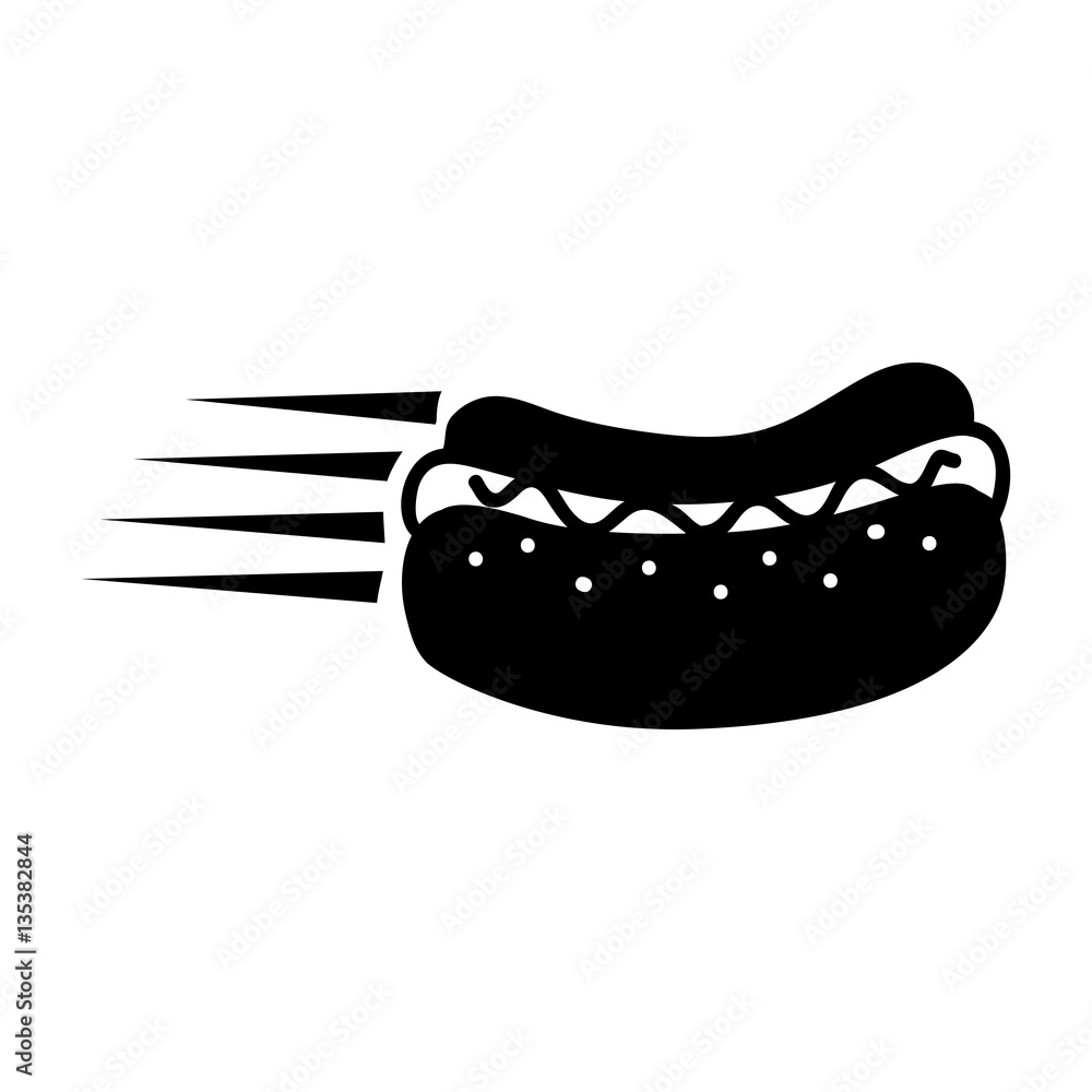 hot dog fast food emblem image vector illustration design hot dog fast food emblem image vector illustration design