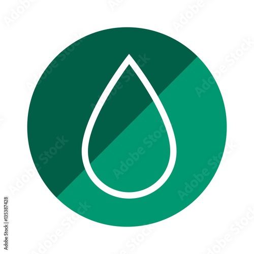water drop ecology icon vector illustration design