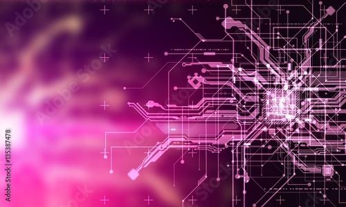 hi tech circuits fantastic absract background cyberpunk cyber pay