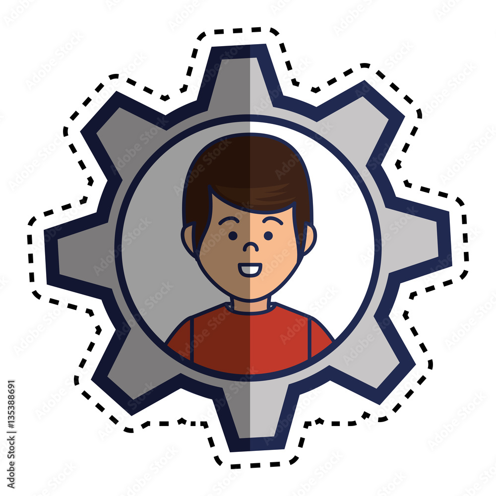 young man character icon vector illustration design young man character icon vector illustration design
