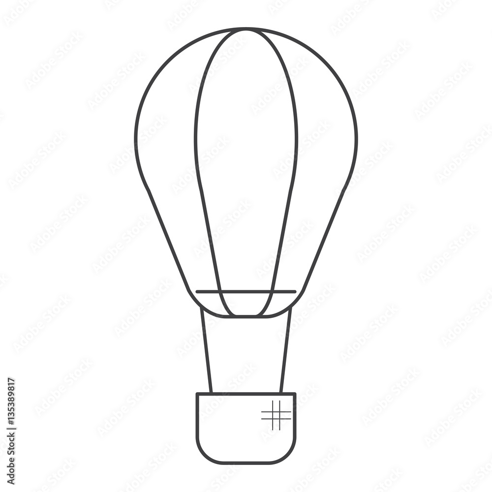 airballoon transport hot gas travel thin line vector illustration eps 10 airballoon transport hot gas travel thin line vector illustration eps 10
