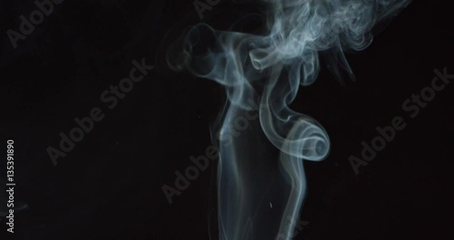 Wallpaper Mural Wisps smoke billow and swirl in slow motion on black background Torontodigital.ca