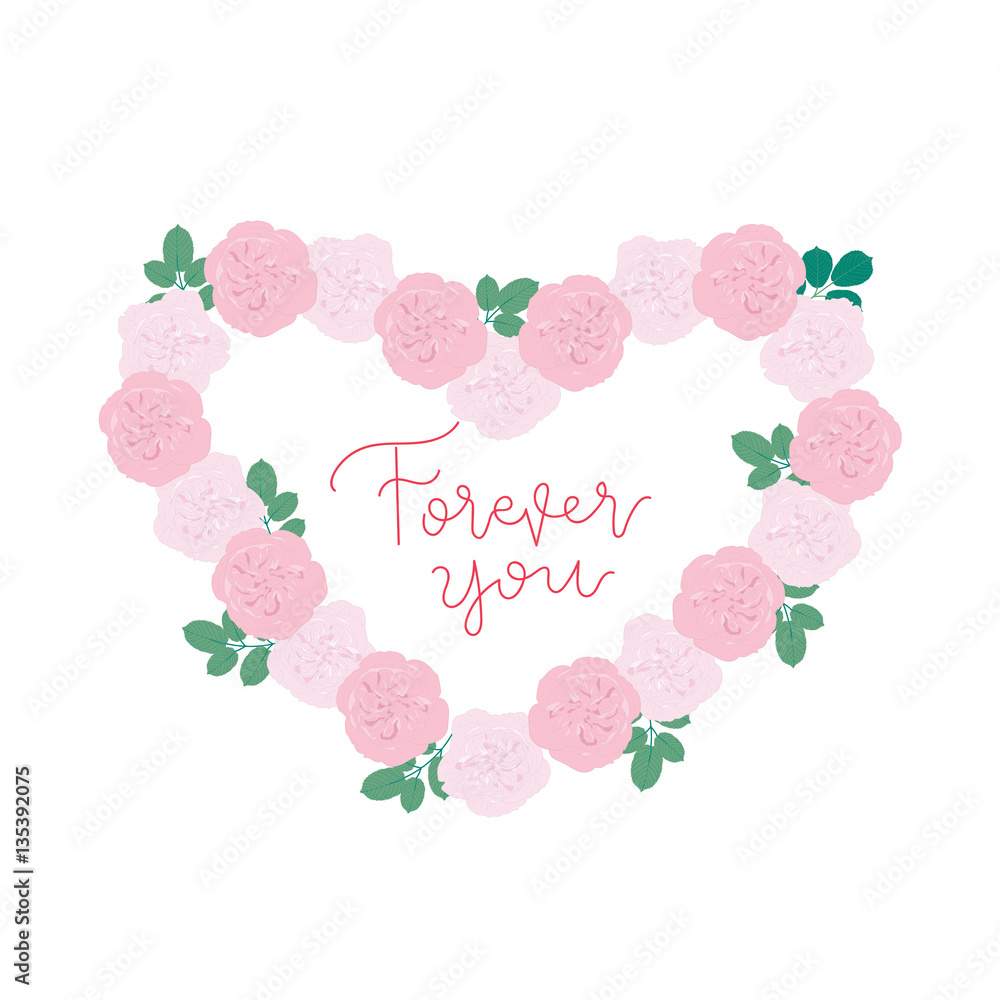 Valentine`s Day hand drawn Lettering Design Set Vector illustration. Valentine`s Day hand drawn Lettering Design Set Vector illustration.