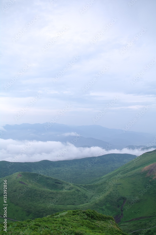 Obraz premium 秋田駒ヶ岳 登山道