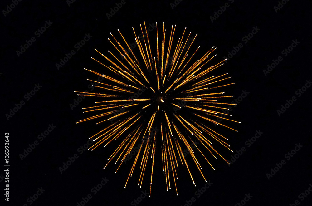 Golden firework Golden firework