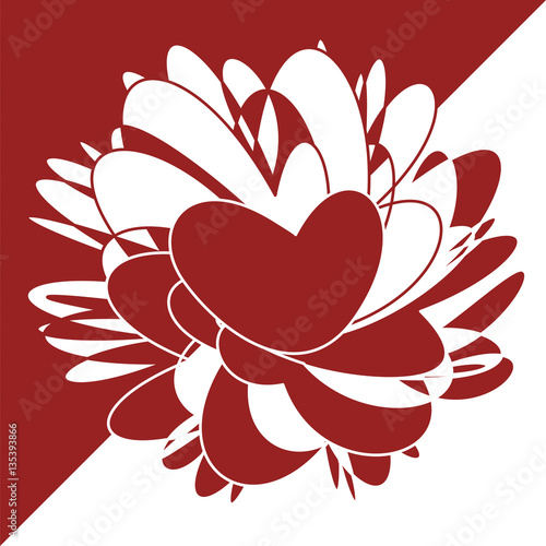 Abstract love heart