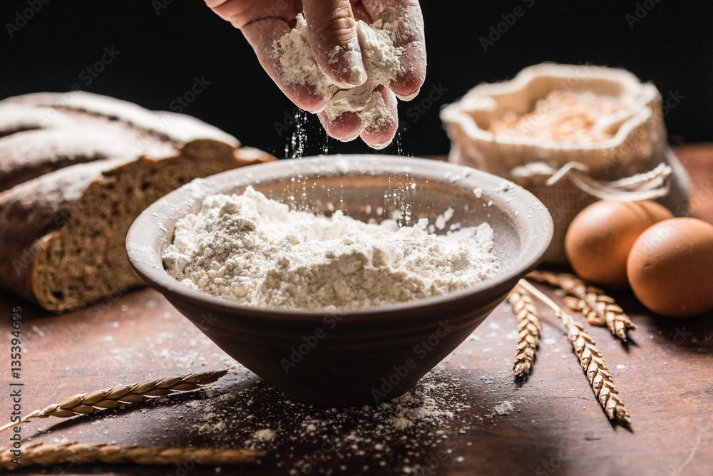 Fototapeta premium spelt flour