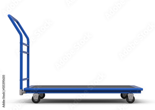Картината върху платно warehouse trolley or platform trolley