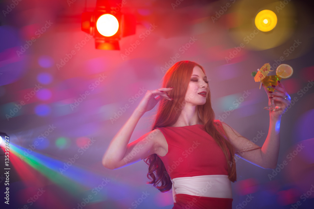 Young woman at a party Young woman at a party