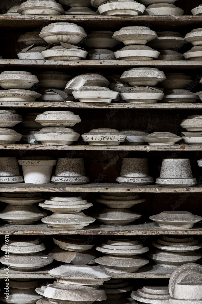 Abandoned Dish Molds - China Factory, Pennsylvania Abandoned Dish Molds - China Factory, Pennsylvania