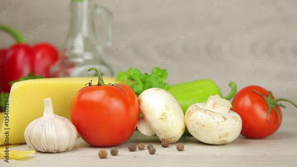 Ingredients for Italian cooking Ingredients for Italian cooking