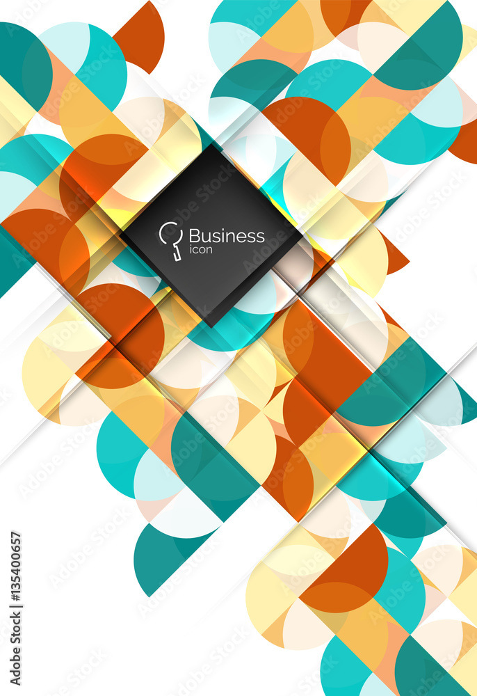 Vector circle and triangle abstract background Vector circle and triangle abstract background