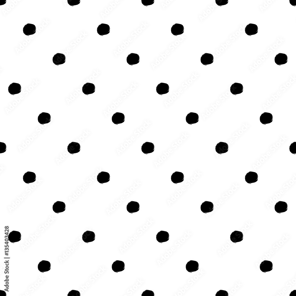 Seamless black and white pattern with abstract circles Seamless black and white pattern with abstract circles