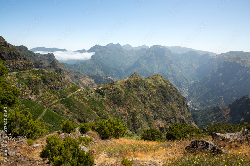 View the pass Boca da Encumeada in Madeira. Portugal View the pass Boca da Encumeada in Madeira. Portugal