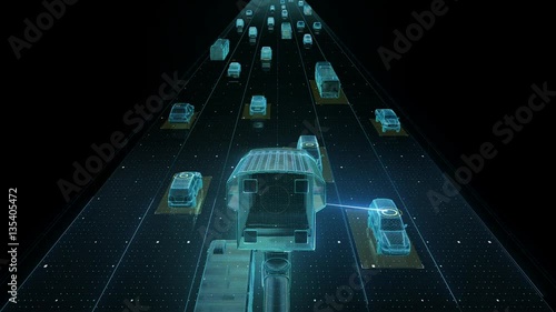 Traffic control surveillance cameras. IOT technology. traffic CCTV cameras mounted main on high way, road. city.internet of things.