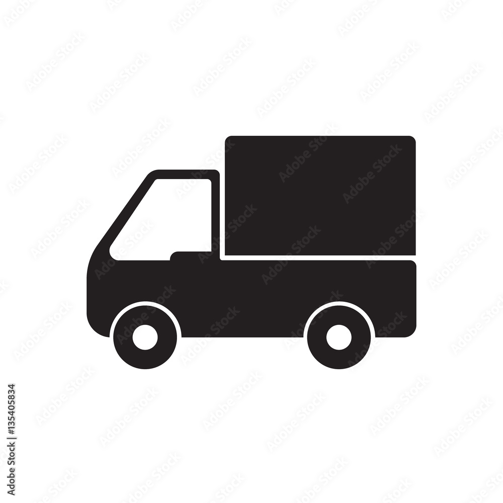 truck icon, delivery.
