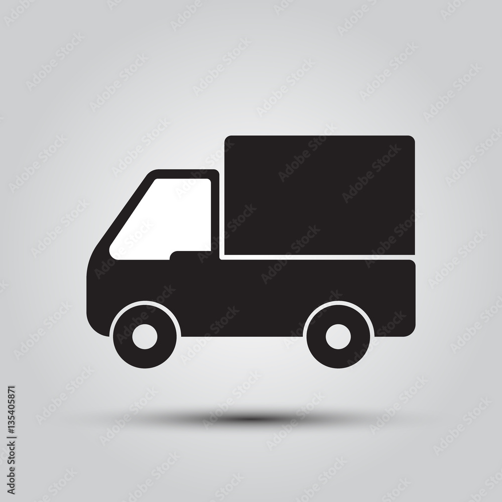 truck icon, delivery.