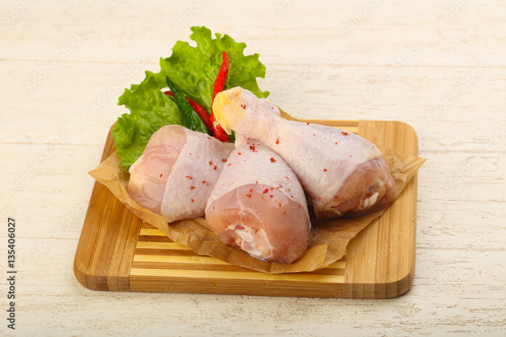 Raw chicken