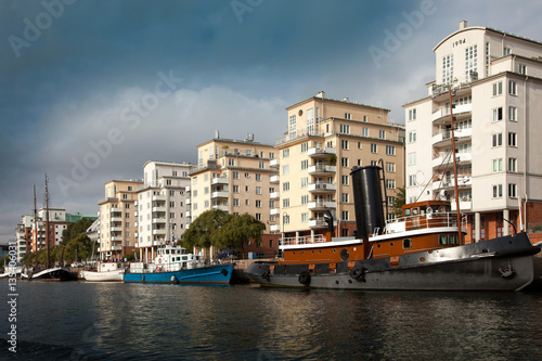 Waterways, boats and beautiful old buildings in Stockholm, Sweden © Cristian Andriana