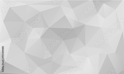 Abstract white and gray background with polygonal pattern