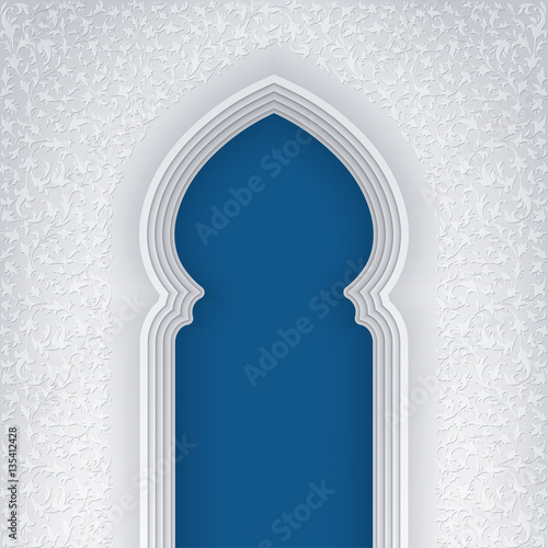 Background withArabic Arch