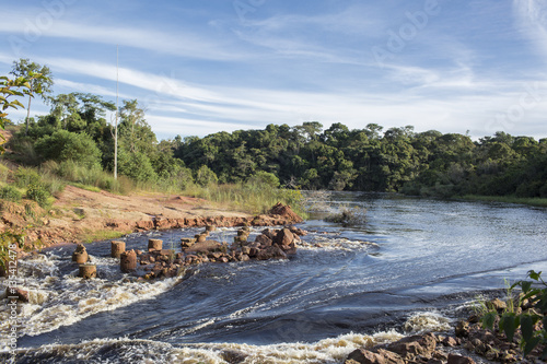 rio que atravessa a selva photo