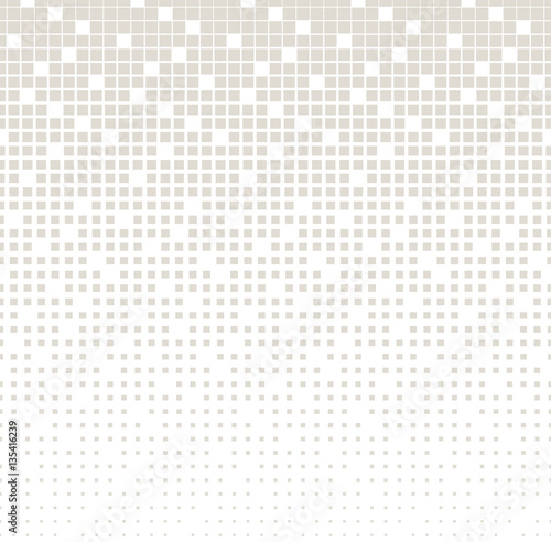 Abstract geometric gray gradient square halftone pattern