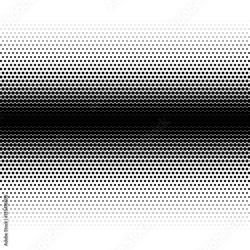 Vector abstract black and white dotted gradient background