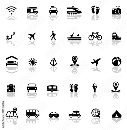 Icons Mobilität und Navigation