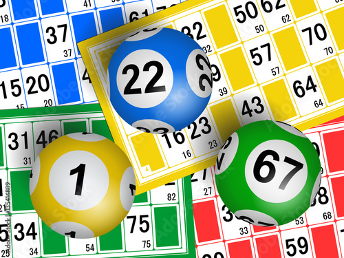 Loto. Bingo. Cartes et boules 