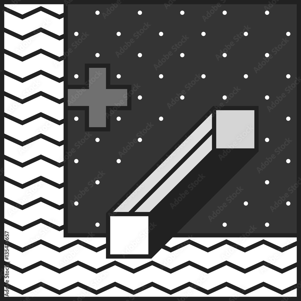 Obraz premium Neo Memphis patches stickers