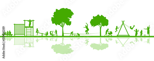 Silhouette Spielplatz
